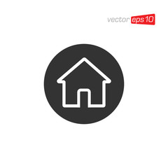 Home or House Icon Design Vector
