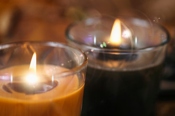 Scented Brown Aromatic Candles