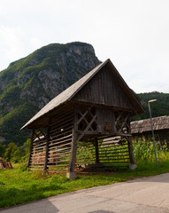 View of typical structural wood called Hayracks