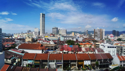 Daytime of Penang capital city Georgetown, It is No. 4 travelling city in 2016 selected by Lonely Planet's.