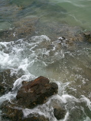 Waves of water of the river, sea and ocean. Whirlpools of the maelstrom, Waving ocean 