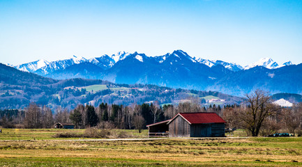 landscape near benediktbeuern - bavaria