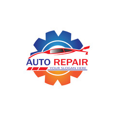 Auto Repairing Logo Vector. Automotive and Transportation Logo template