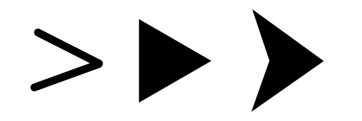 Set of black vector arrows on a white  background. Arrow icon. Arrow vector icon. Arrow. Arrows vector collection