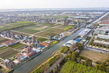 Obraz premium village with farm