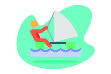  Illustration Vector of equipment and sporting goods flat design Perfect for T Shirt design,logo,sticker