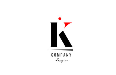 K letter logo alphabet design icon for company and business