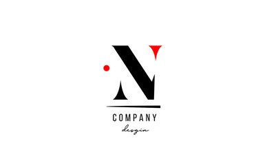 N letter logo alphabet design icon for company and business