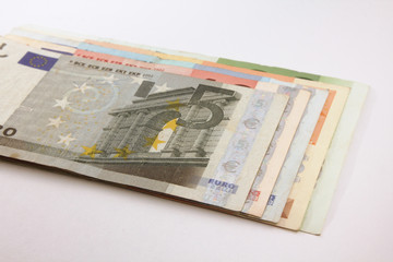 Euro currency money, euro money banknotes, cash money, euro bills. 