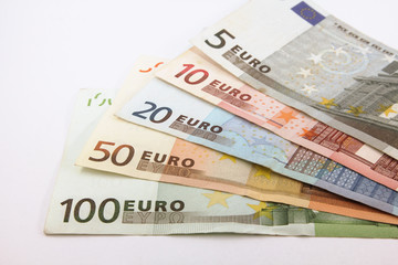 Euro currency money, euro money banknotes, cash money, euro bills. 
