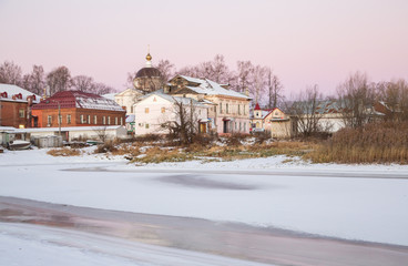 Fototapeta na wymiar View of the ancient Russian city Myshkin