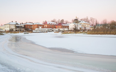View of the ancient Russian city Myshkin