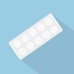 pill blister icon- vector illustration