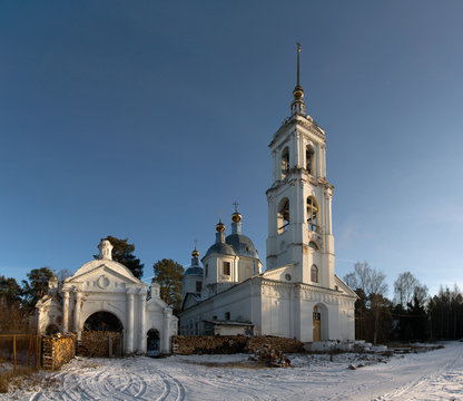 Church of the Ascension in Okhotino, Yaroslavl region.
