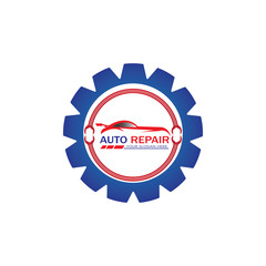 Auto Repairing Logo Vector. Automotive and Transportation Logo template
