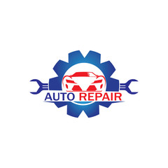 Auto Repairing Logo Vector. Automotive and Transportation Logo template