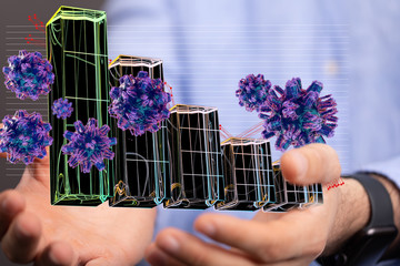 The coronavirus impacts the global economy..