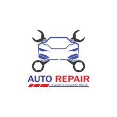 Auto Repairing Logo Vector. Automotive and Transportation Logo template