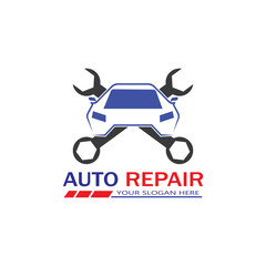 Auto Repairing Logo Vector. Automotive and Transportation Logo template