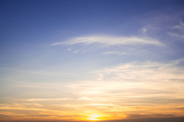 Sunset sky for background,sunrise sky and cloud