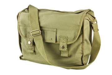 Naklejka premium Canvas bag soldier
