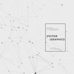 Vector abstract science and technology graphic connection design
