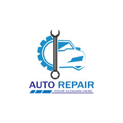 Auto Repairing Logo Vector. Automotive and Transportation Logo template