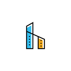 modern architecture logo template vector icon