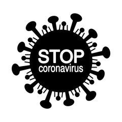 stop coronavirus ikona - obrazy, fototapety, plakaty