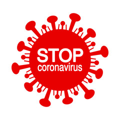 stop coronavirus ikona - obrazy, fototapety, plakaty