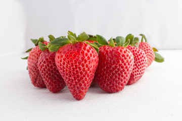 Deliciosas fresas listas para comer