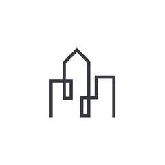 modern architecture logo template vector icon