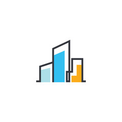 modern architecture logo template vector icon