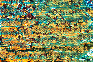 Obraz premium sequin on fabric abstract glitter background.