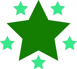 star logo, simple vector illustration