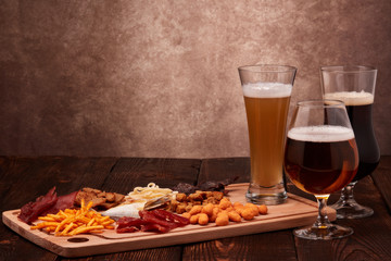 Beer and snacks