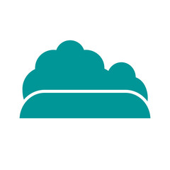 bush garden silhouette style icon