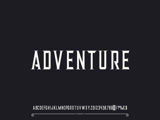 Obraz premium Font. alphabet Script .Typeface handcrafted handwritten vector label design old style. vintage Hand Drawn.Retro Typography.Vector Illustration