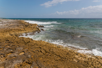 Caribbean rocky beach
