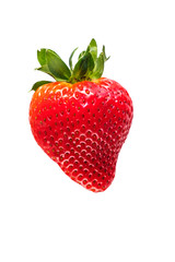 Ripe, red strawberries on a white background. Insulated Item