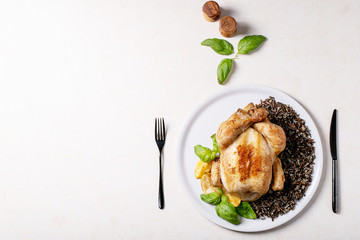 Cooked whole chicken