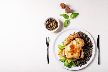 Cooked whole chicken