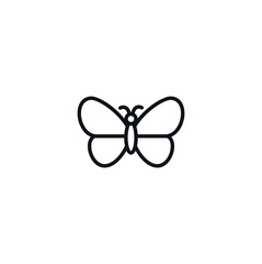 Fototapeta premium butterfly line concepts logo design vector