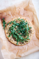 Italian Focaccia with Arugula