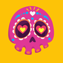 Day of the dead vector illustration set