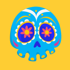 Day of the dead vector illustration set