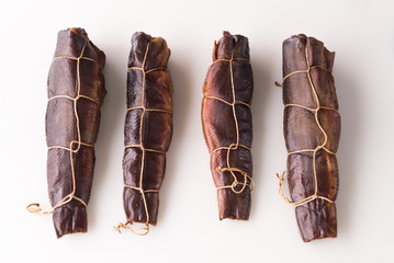 Fresh fish fillet on the table. Healthy food, styling, cooking concept.