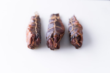 Fresh fish fillet on the table. Healthy food, styling, cooking concept.