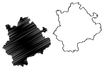 Talsi Municipality (Republic of Latvia, Administrative divisions of Latvia, Municipalities and their territorial units) map vector illustration, scribble sketch Talsi map