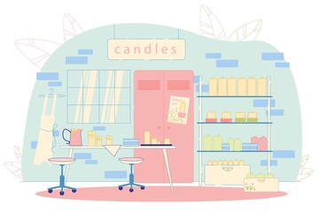 Family Candle Production, Manufacturing in Office.